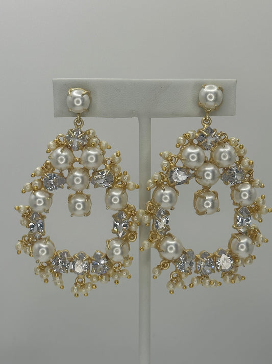 Jasmin - Premium White MOP Earrings - Mother of Pearl