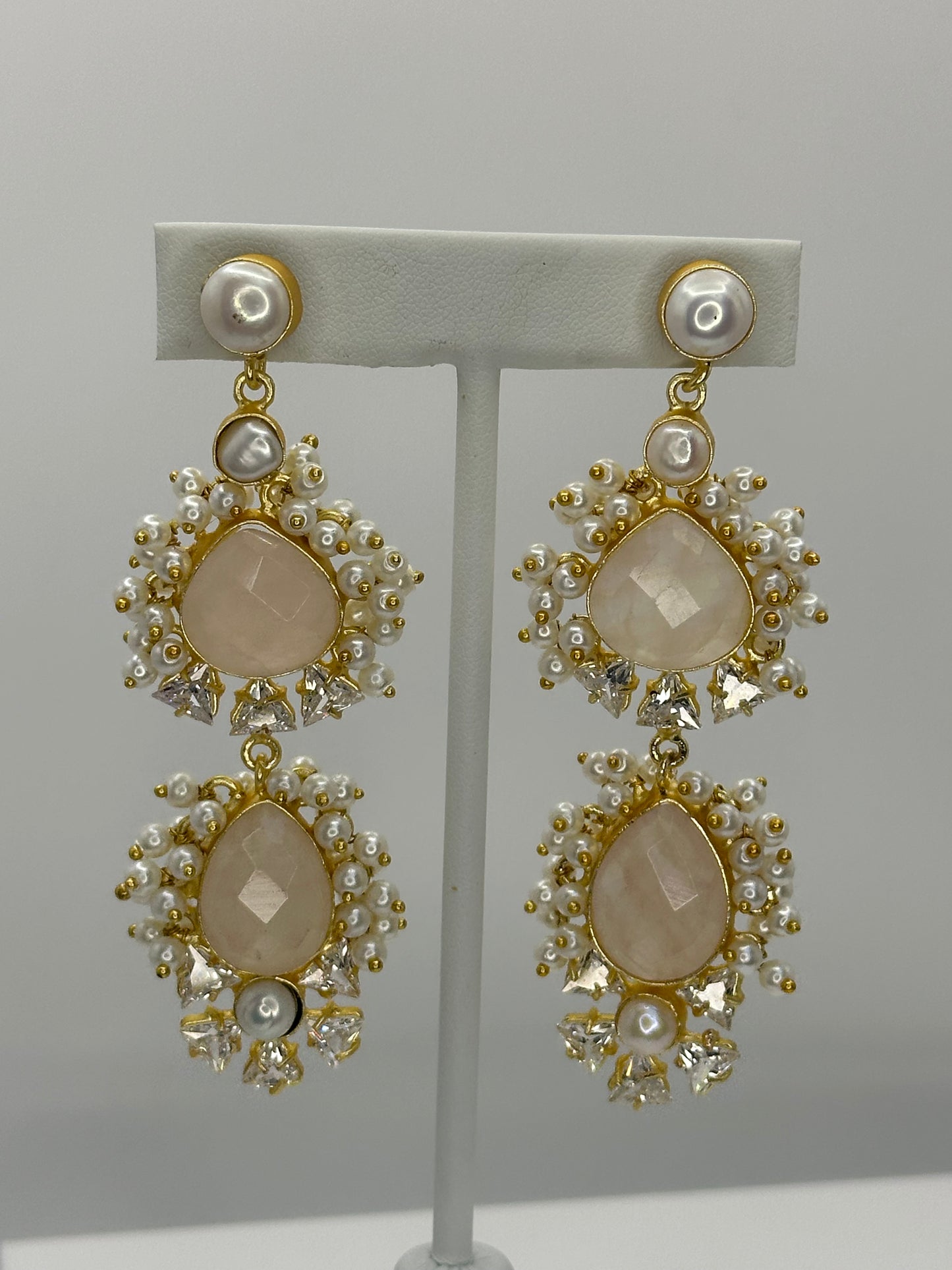 Premium Nude MOP Earrings- Mother of Pearl