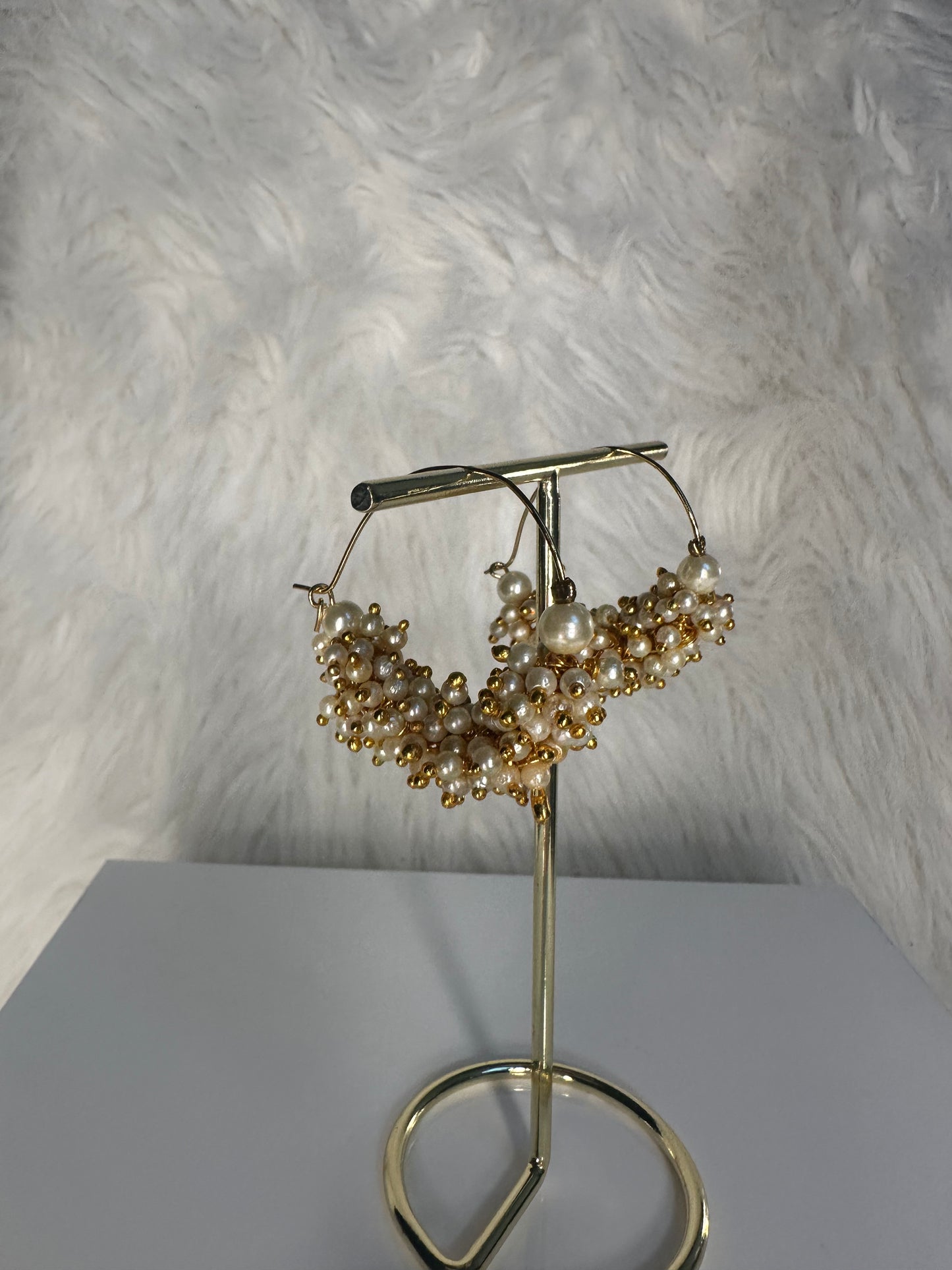 Alisha Pearl Bali Hoops