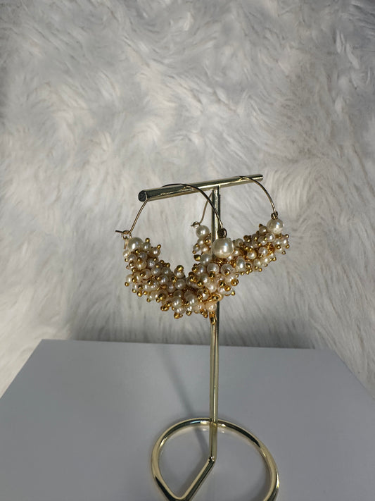 Alisha Pearl Bali Hoops