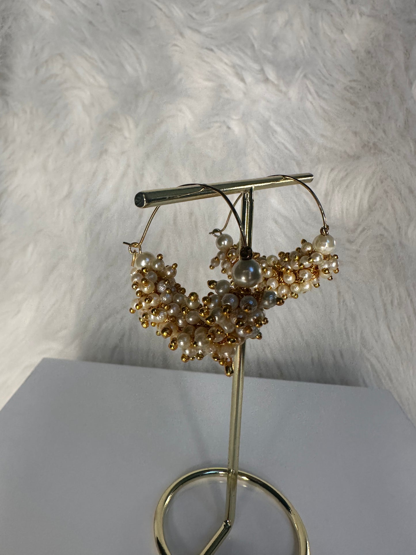 Alisha Pearl Bali Hoops