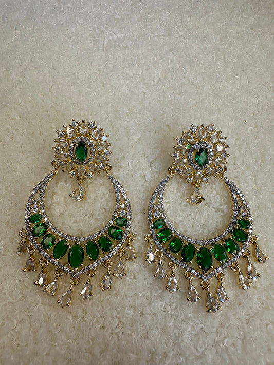 Anna Emerald AD Earrings